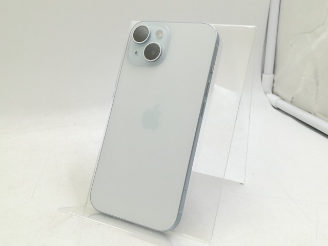 【中古】【赤ロム保証あり】Apple au 【SIMフリー】 iPhone 15 128GB ブルー MTML3J/A【大宮東口】保証期間１ヶ月【ランクC】