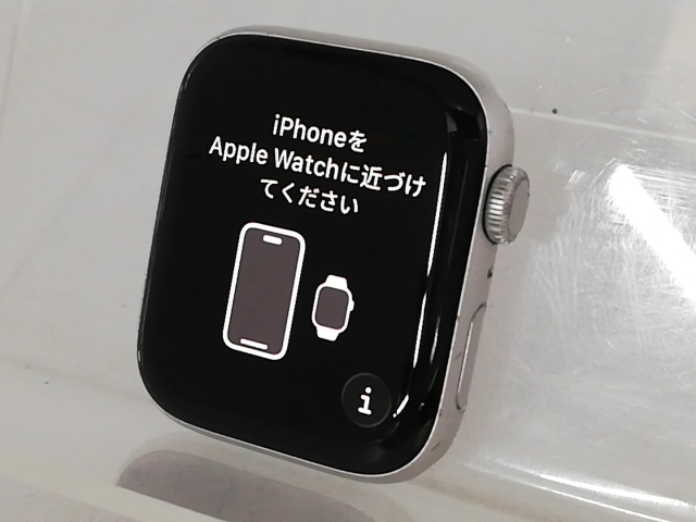 【中古】Apple Apple Watch SE2 44mm GPS シルバーアルミニウムケース/ストームブルースポーツバンド(M/L) MREE3J/A【大宮東口】保証期間１ヶ月【ランクC】