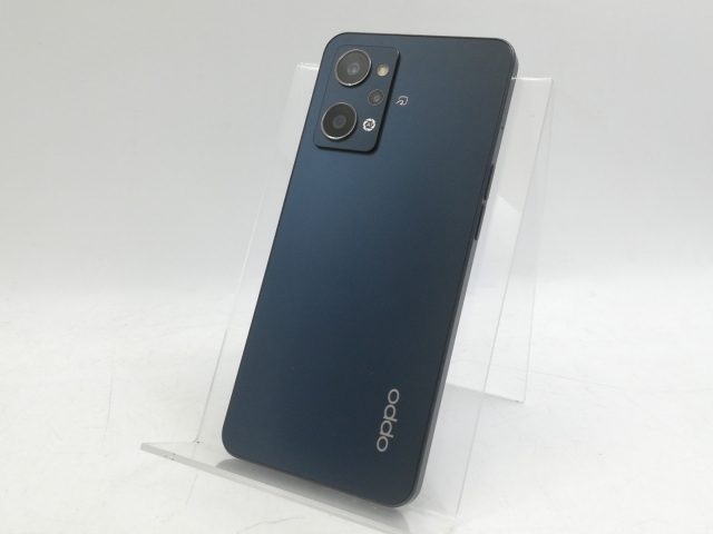 【中古】Oppo au 【SIMフリー】 OPPO Reno7 A スターリーブラック 6GB 128GB OPG04【大宮東口】保証期間１ヶ月【ランクB】