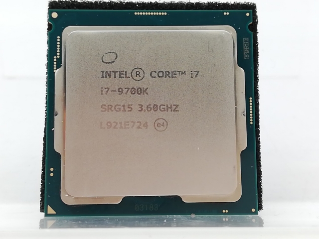 動作チェックOK】Core i7 9700K BOX【LGA1151】 Core i7-9700K Intel