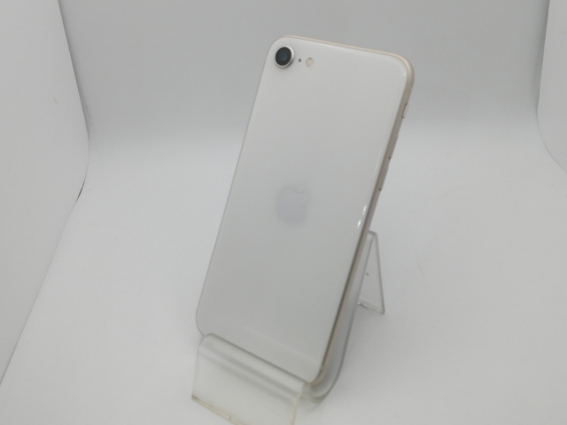 【中古】Apple au 【SIMフリー】 iPhone SE（第3世代） 64GB スターライト MMYD3J/A【新橋烏森通り】保証期間１ヶ月【ランクC】