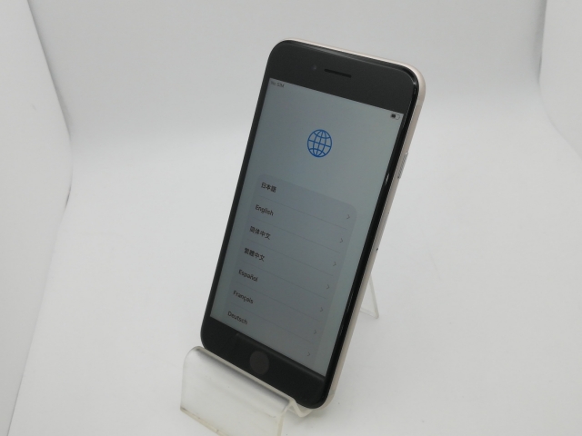 【中古】Apple au 【SIMフリー】 iPhone SE（第3世代） 64GB スターライト MMYD3J/A【新橋烏森通り】保証期間１ヶ月【ランクC】_1