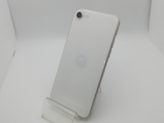 【中古】Apple docomo 【SIMフリー】 iPhone SE（第3世代） 64GB スターライト MMYD3J/A【新橋】保証期間１ヶ月【ランクB】