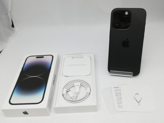 【中古】【赤ロム保証あり】Apple docomo 【SIMフリー】 iPhone 14 Pro 128GB スペースブラック MPXU3J/A【新橋烏森通り】保証期間１ヶ月