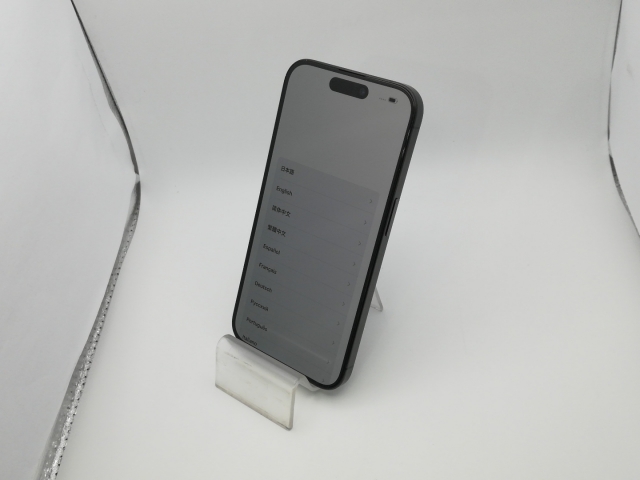 【中古】Apple docomo 【SIMフリー】 iPhone 15 Pro 128GB ブラックチタニウム MTU73J/A【新橋烏森通り】保証期間１ヶ月【ランクC】_1