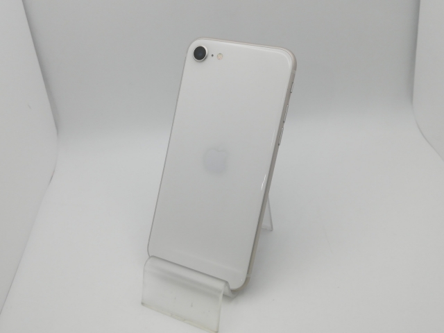 【中古】Apple docomo 【SIMフリー】 iPhone SE（第3世代） 64GB スターライト MMYD3J/A【新橋烏森通り】保証期間１ヶ月【ランクB】