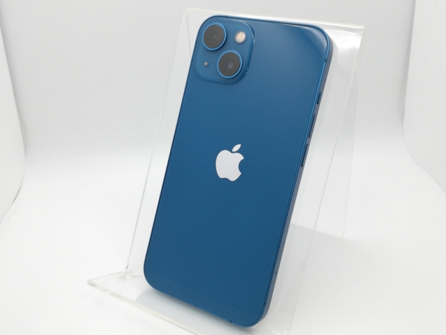【中古】Apple ymobile 【SIMフリー】 iPhone 13 128GB ブルー MLNG3J/A【新橋烏森通り】保証期間１ヶ月【ランクC】