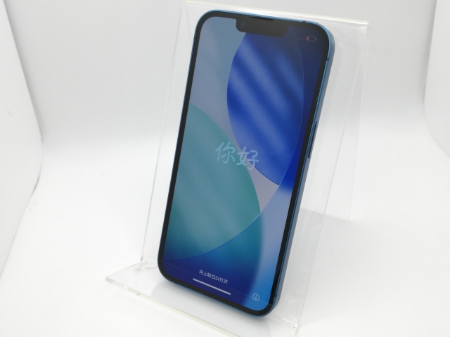 【中古】Apple ymobile 【SIMフリー】 iPhone 13 128GB ブルー MLNG3J/A【新橋烏森通り】保証期間１ヶ月【ランクC】_1