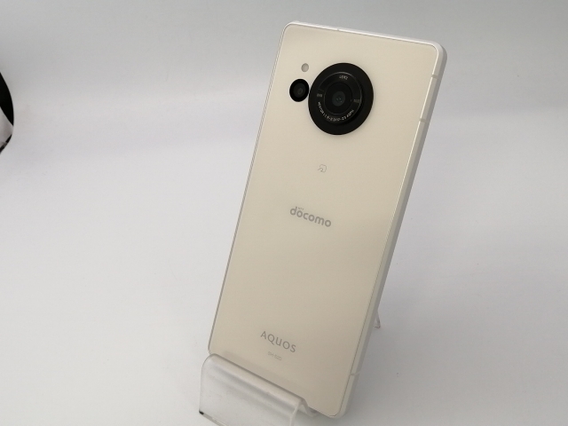 【中古】SHARP 国内版 【SIMフリー】 AQUOS R8 クリーム 8GB 256GB SH-R80【大阪堂島】保証期間１ヶ月【ランクC】