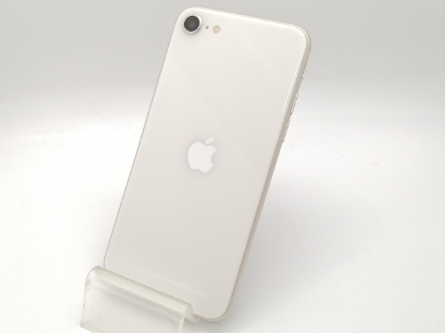 【中古】Apple au 【SIMフリー】 iPhone SE（第3世代） 64GB スターライト MMYD3J/A【大須2】保証期間１ヶ月【ランクA】