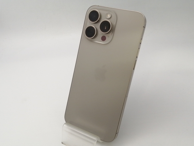 【中古】Apple 国内版 【SIMフリー】 iPhone 15 Pro Max 1TB ナチュラルチタニウム MU713J/A【三宮センター】保証期間１ヶ月【ランクA】