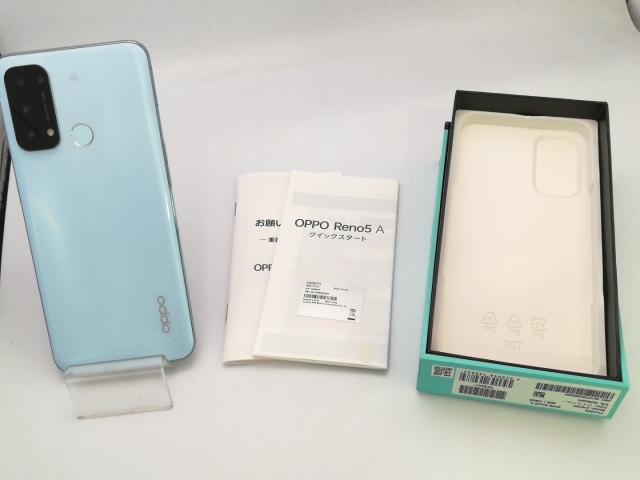 【中古】Oppo ymobile 【SIMフリー】 OPPO Reno5 A アイスブルー 6GB 128GB A101OP【大阪堂島】保証期間１ヶ月【ランクC】_7