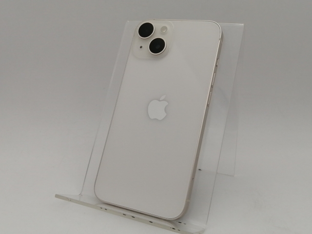 【中古】Apple au 【SIMフリー】 iPhone 14 512GB スターライト MPX23J/A【大阪堂島】保証期間１ヶ月【ランクB】