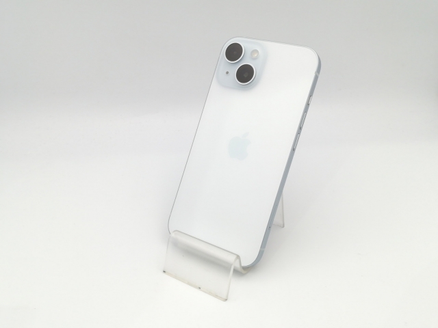 【中古】Apple au 【SIMフリー】 iPhone 15 128GB ブルー MTML3J/A【大阪堂島】保証期間１ヶ月【ランクA】