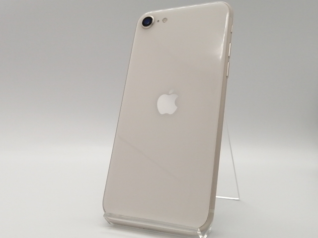 【中古】Apple au 【SIMフリー】 iPhone SE（第3世代） 64GB スターライト MMYD3J/A【小倉駅前】保証期間１ヶ月【ランクA】