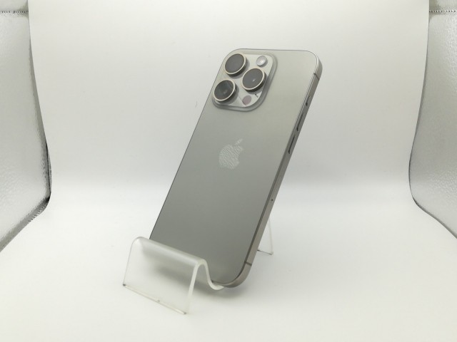 【中古】Apple 国内版 【SIMフリー】 iPhone 15 Pro 128GB ナチュラルチタニウム MTU93J/A【大阪堂島】保証期間１ヶ月【ランクA】