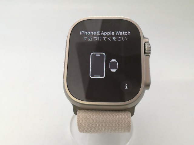 【中古】Apple Apple Watch Ultra 49mm Cellular チタニウムケース/スターライトアルパインループ L MQFT3J/A【大阪堂島】保証期間１ヶ月