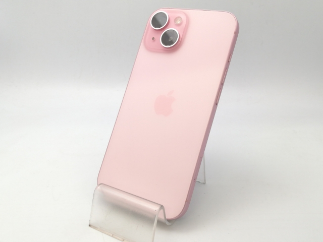 【中古】Apple au 【SIMフリー】 iPhone 15 256GB ピンク MTMP3J/A【大阪堂島】保証期間１ヶ月【ランクC】