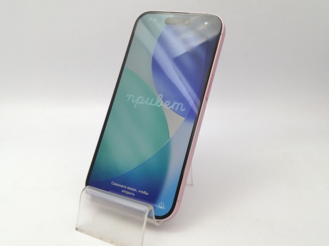 【中古】Apple au 【SIMフリー】 iPhone 15 256GB ピンク MTMP3J/A【大阪堂島】保証期間１ヶ月【ランクC】