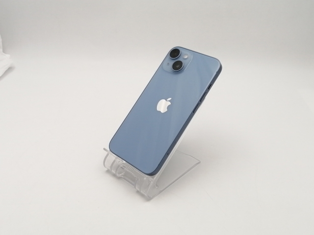 【中古】Apple au 【SIMフリー】 iPhone 14 512GB ブルー MPXM3J/A【ECセンター】保証期間１ヶ月【ランクB】