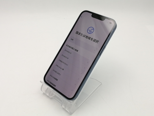 【中古】Apple au 【SIMフリー】 iPhone 14 512GB ブルー MPXM3J/A【ECセンター】保証期間１ヶ月【ランクB】