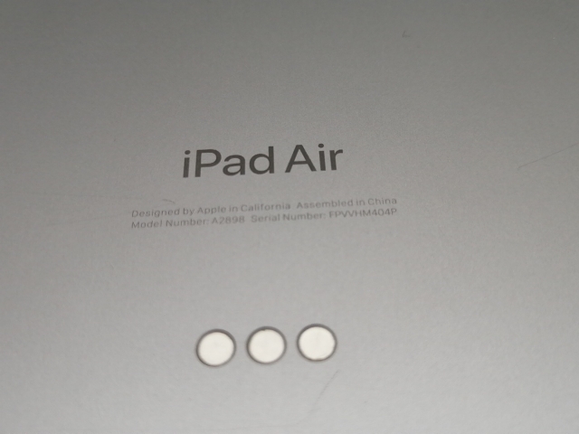 【中古】Apple 【Wi-Fi】 13インチ iPad Air（M2/2024） 128GB スペースグレイ MV273J/A【なんば】保証期間１ヶ月【ランクB】_8