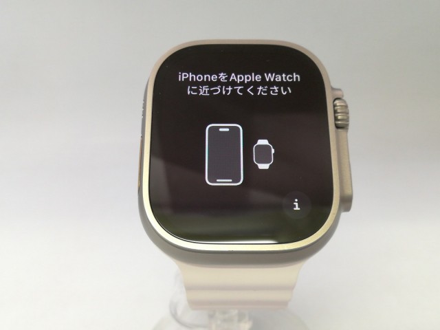 【中古】Apple Apple Watch Ultra 49mm Cellular チタニウムケース/ホワイトオーシャンバンド MNHF3J/A【大阪堂島】保証期間１ヶ月【ラン