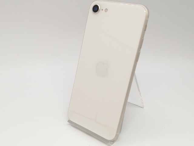 【中古】Apple au 【SIMフリー】 iPhone SE（第3世代） 64GB スターライト MMYD3J/A【小倉駅前】保証期間１ヶ月【ランクA】