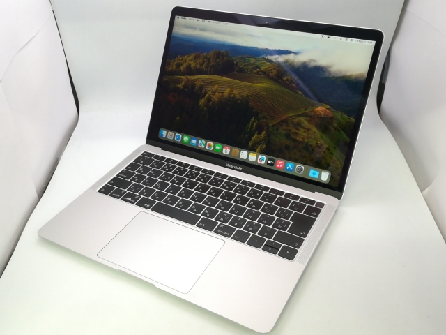 【中古】Apple MacBook Air 13インチ Corei5:1.6GHz 256GB シルバー MREC2J/A (Late 2018)【大阪堂島】保証期間１ヶ月【ランクB】