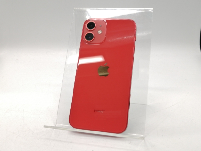 【中古】Apple SoftBank 【SIMロック解除済み】 iPhone 12 mini 64GB (PRODUCT)RED MGAE3J/A【大阪本店】保証期間１ヶ月【ランクC】