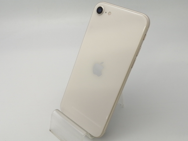 iPhone SE (第3世代) スターライト 64 GB SIMフリー バッテリー100