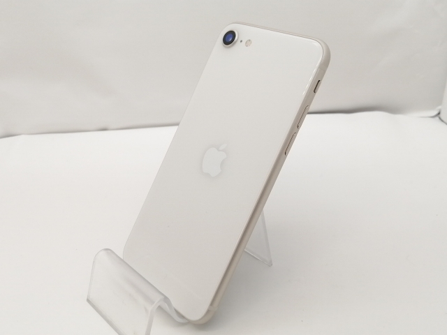 【中古】Apple au 【SIMフリー】 iPhone SE（第3世代） 64GB スターライト MMYD3J/A【川越クレアモール】保証期間１ヶ月【ランクB】
