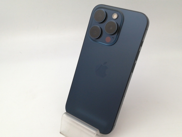 【中古】Apple 国内版 【SIMフリー】 iPhone 15 Pro 128GB ブルーチタニウム MTUA3J/A【大阪堂島】保証期間１ヶ月【ランクB】