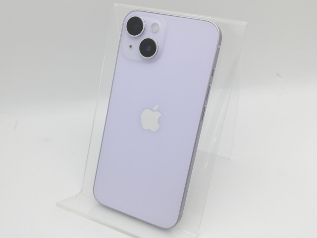 【中古】Apple au 【SIMフリー】 iPhone 14 512GB パープル MPX83J/A【中野】保証期間１ヶ月【ランクB】