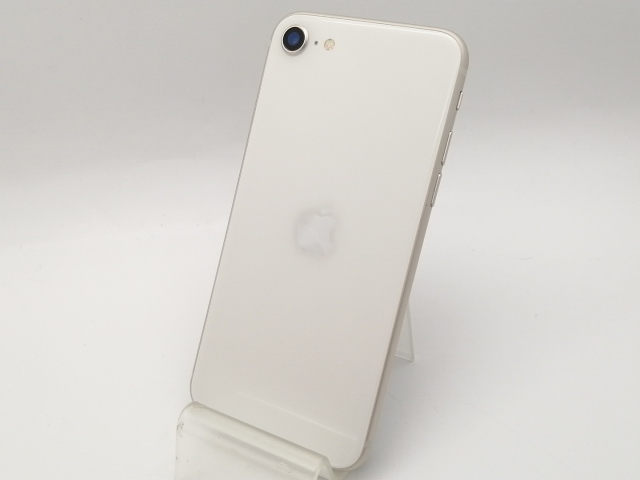 【中古】Apple au 【SIMフリー】 iPhone SE（第3世代） 64GB スターライト MMYD3J/A【大須2】保証期間１ヶ月【ランクA】