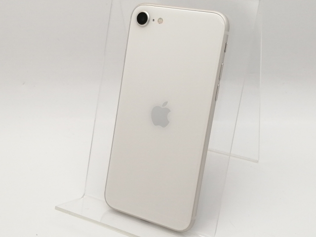 【中古】Apple au 【SIMフリー】 iPhone SE（第3世代） 64GB スターライト MMYD3J/A【大須2】保証期間１ヶ月【ランクA】