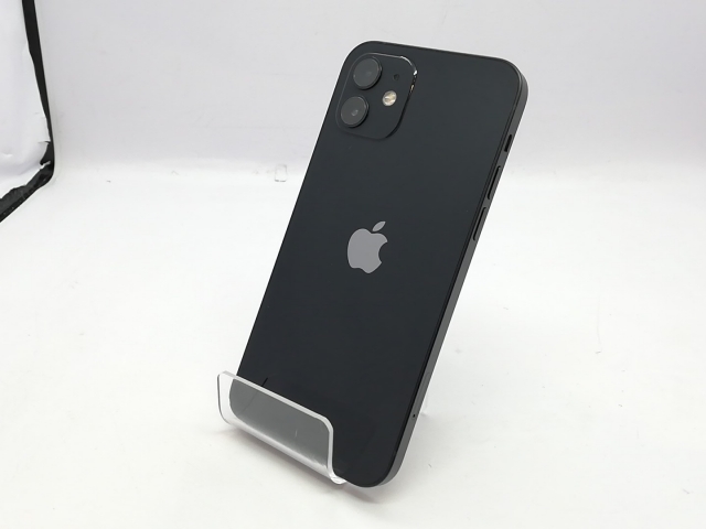 【中古】Apple docomo 【SIMロック解除済み】 iPhone 12 128GB ブラック MGHU3J/A【立川フロム中武】保証期間１ヶ月【ランクB】