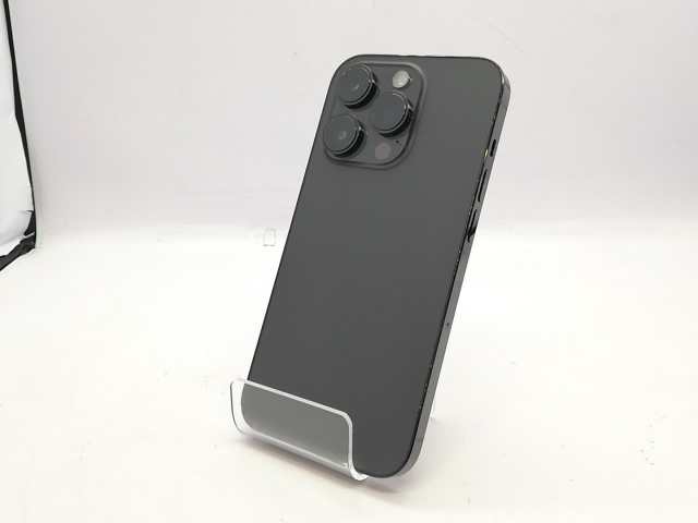 【中古】【赤ロム保証あり】Apple 楽天モバイル 【SIMフリー】 iPhone 14 Pro 512GB スペースブラック MQ1L3J/A【池袋東口】保証期間１ヶ月【ランクC】
