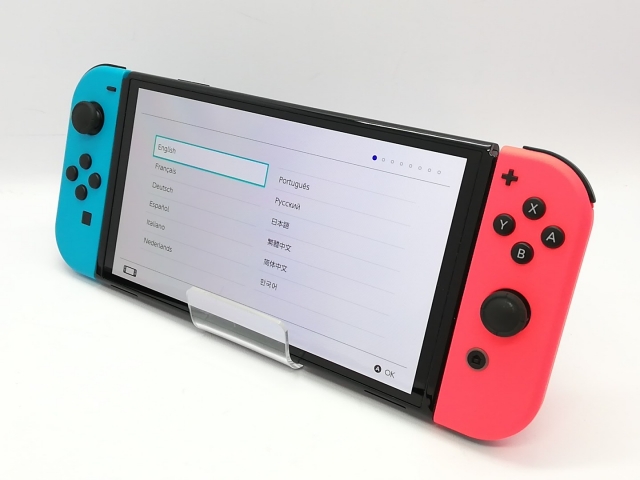 NINTENDO Switch本体有機EL ネオンブルー レッド 中古即納】[Switch