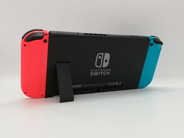 中古】Nintendo Switch 本体 Joy-Con(L) ネオンブルー/(R