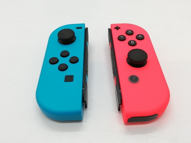 中古】Nintendo Switch 本体 Joy-Con(L) ネオンブルー/(R