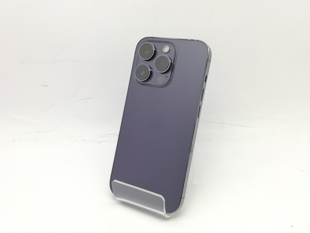 【中古】【赤ロム保証あり】Apple SoftBank 【SIMフリー】 iPhone 14 Pro 128GB ディープパープル MQ0F3J/A【立川フロム中武】保証期間１ヶ月【ランクB】