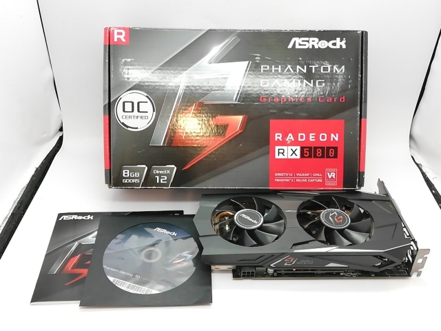 中古】ASRock Phantom Gaming D Radeon RX580 8G OC RX580/8GB(GDDR5