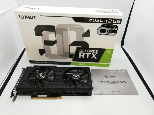 中古】Palit GeForce RTX 3060 Dual OC 12GB LHR（NE63060T19K9