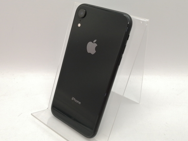 【中古】Apple au 【SIMロック解除済み】 iPhone XR 64GB ブラック MT002J/A【高崎モントレー】保証期間１ヶ月【ランクC】