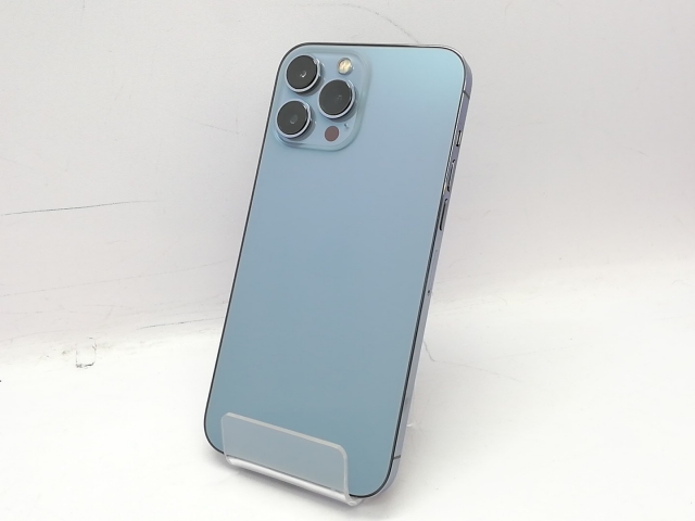【中古】Apple au 【SIMフリー】 iPhone 13 Pro Max 128GB シエラブルー MLJ73J/A【立川フロム中武】保証期間１ヶ月【ランクC】