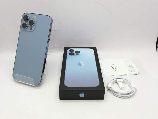 【中古】Apple au 【SIMフリー】 iPhone 13 Pro Max 128GB シエラブルー MLJ73J/A【立川フロム中武】保証期間１ヶ月【ランクC】_7