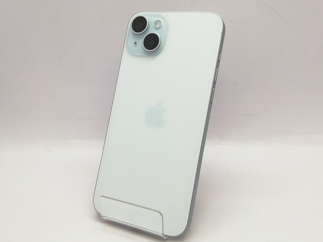 【中古】Apple SoftBank 【SIMフリー】 iPhone 15 Plus 128GB ブルー MU0D3J/A【川越クレアモール】保証期間１ヶ月【ランクA】