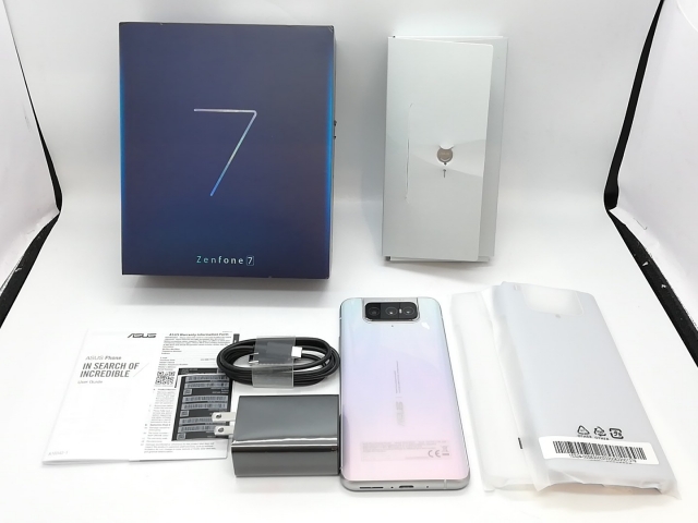 ASUS - ASUS zenfone7  パステルホワイト　新品未開封品 SIMフリー ASUS - ASUS zenfone7 パステルホワイト 新品開封済み SIMフリー