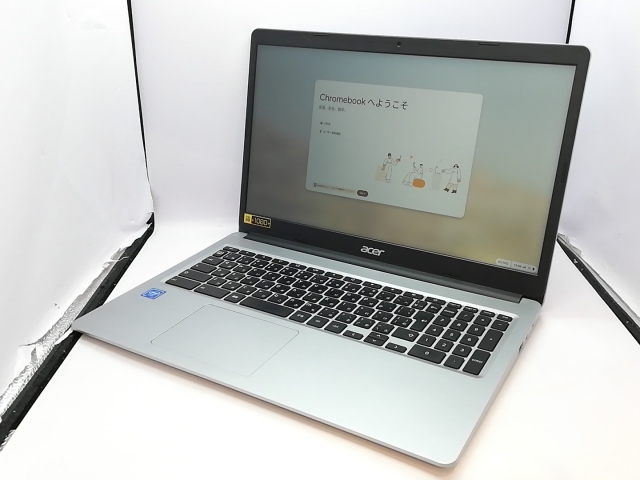 【中古】Acer Chromebook 315 CB315-3H-AF14N ピュアシルバー【Celeron N4020 4G 32G(Flash) WiFi 15.6LCD】【立川フロム中武】保証期間１ヶ月【ランクC】